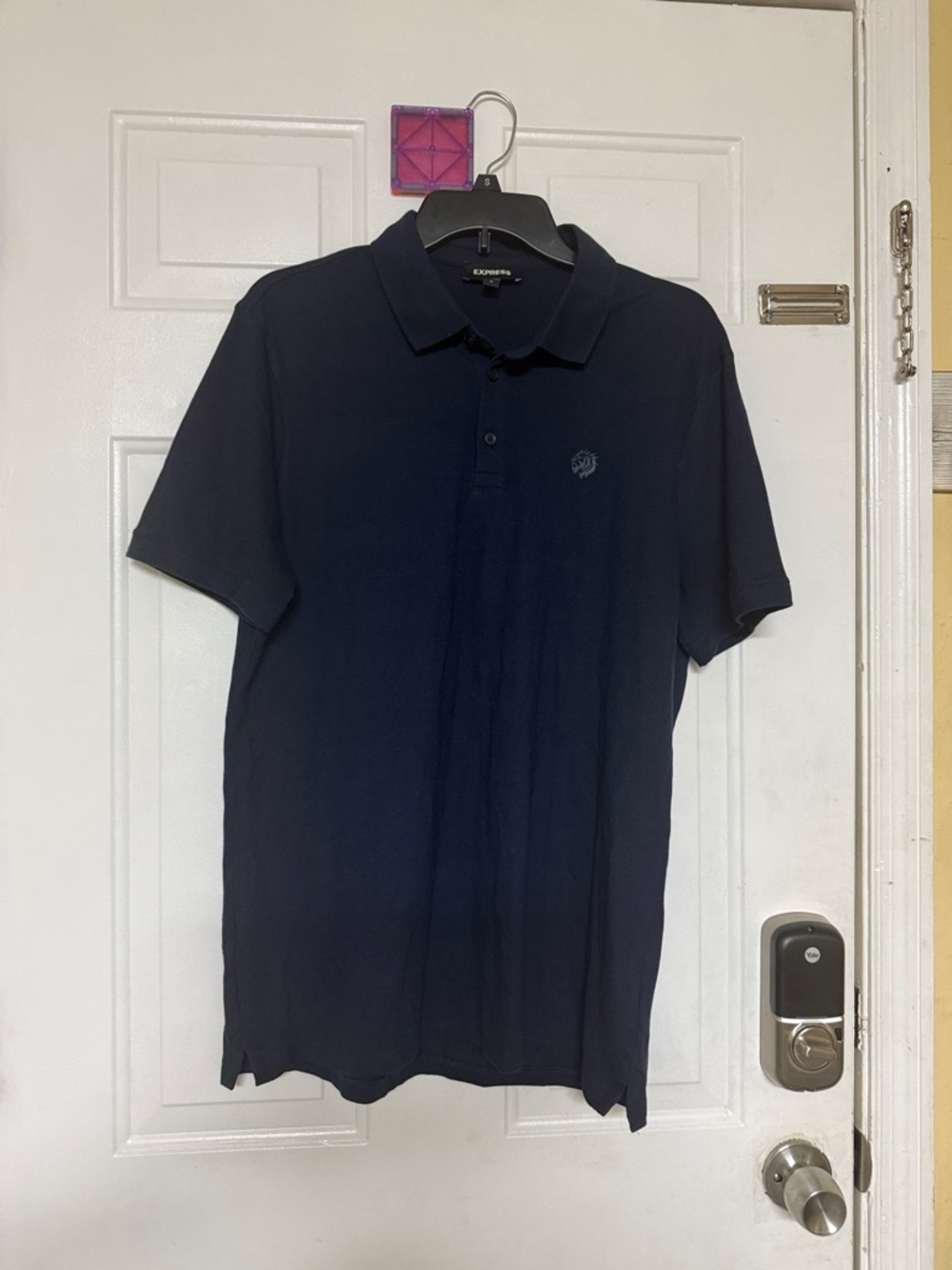 Express Men’s Navy Polo with Subtle Logo